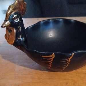 Bitossi Aldo Londi Rare Chicken Pottery Bowl MCM Italy # 95/100